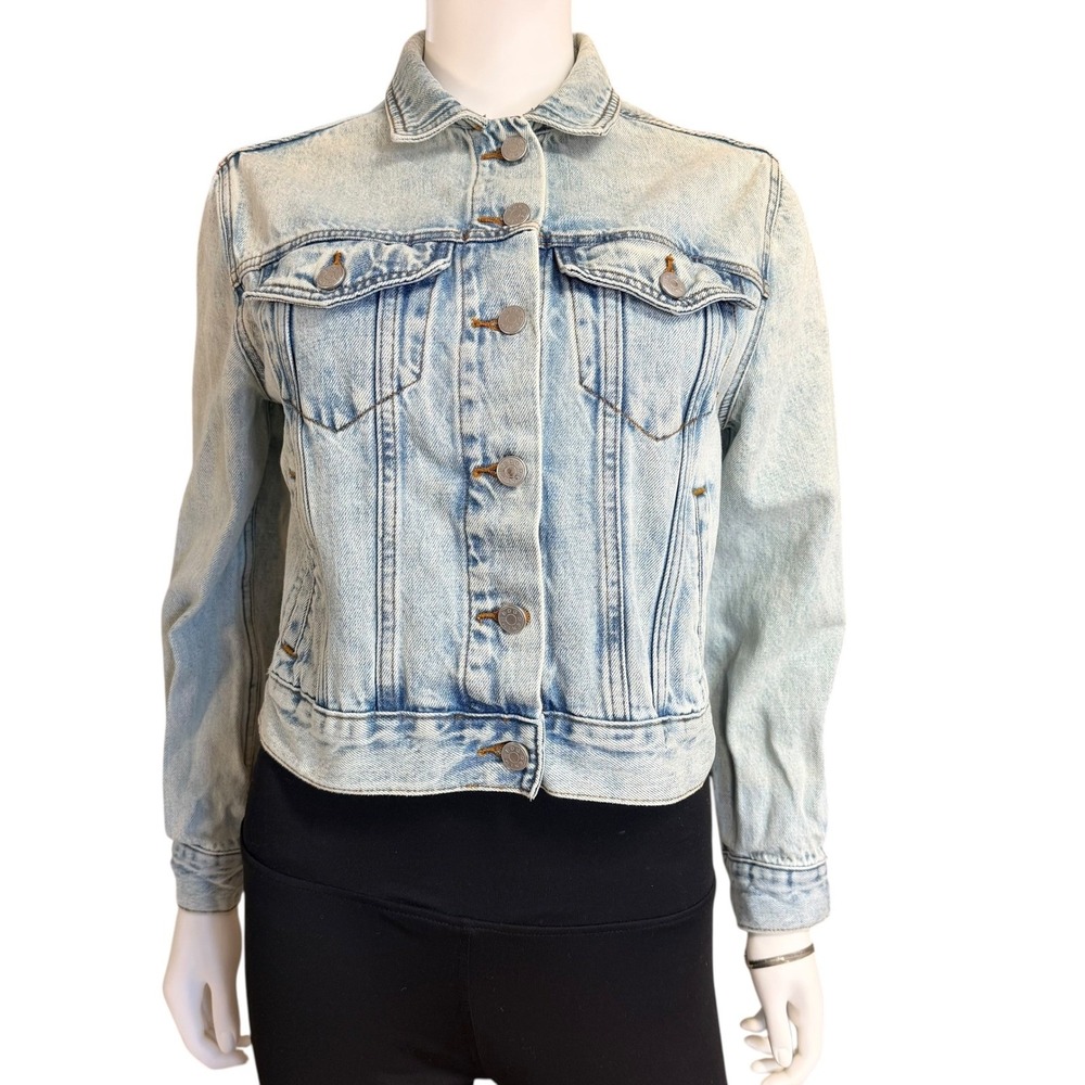 BDG Denim Jacket‎ Distressed Y2K Gothic Mystic Serpent Enchanted Cropped Women S